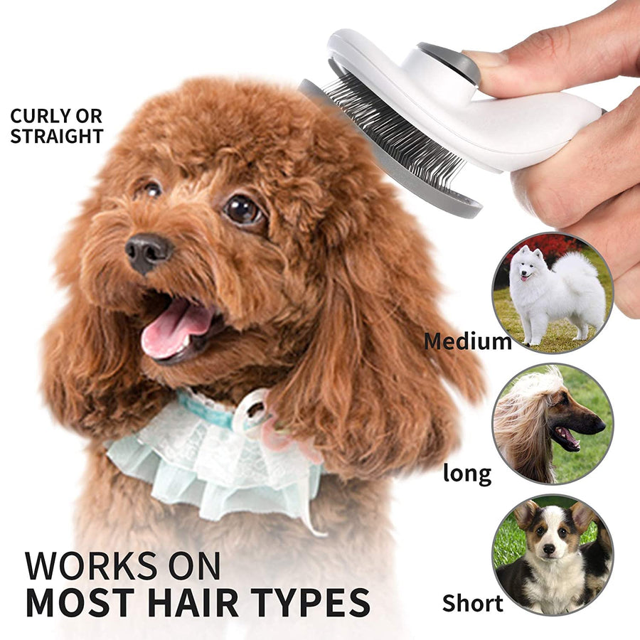 Self-Cleaning Pet Fur Remover Brush