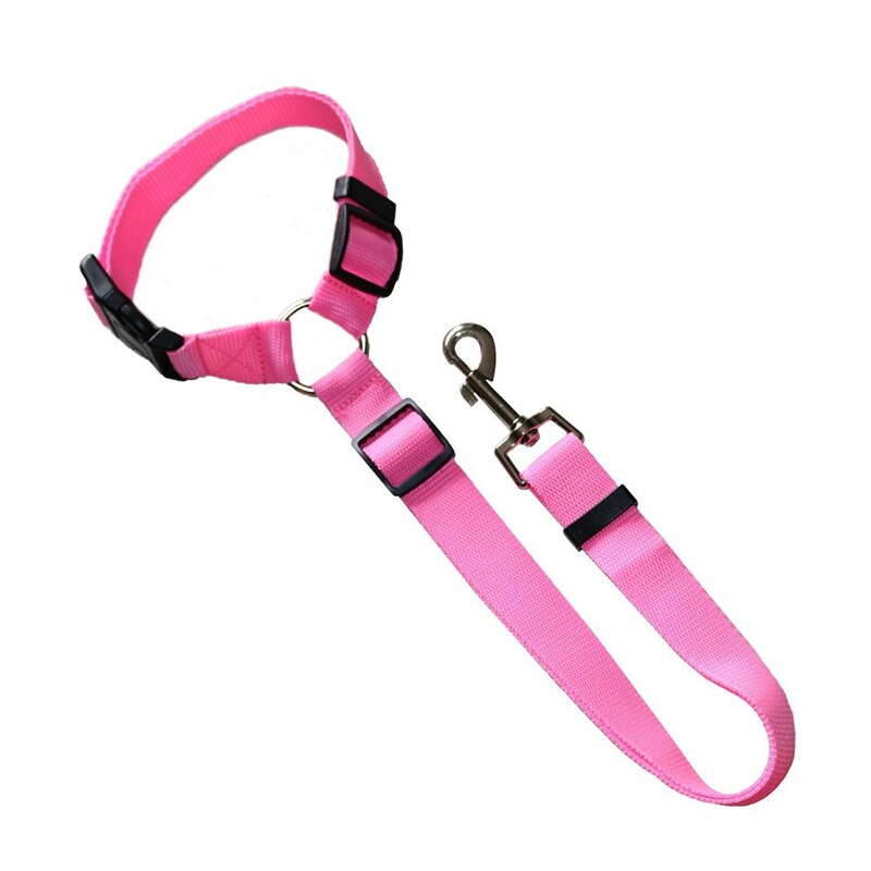 Pink Seat Belt & Leash