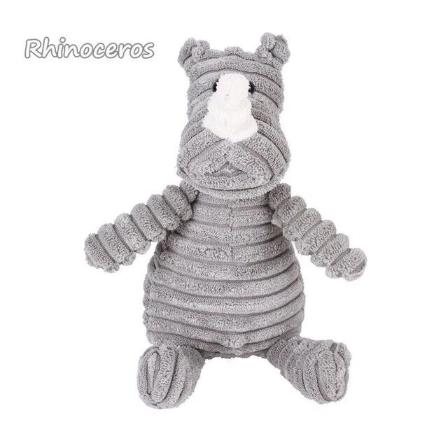 Cute Animals Plush Chew Squeak Toys