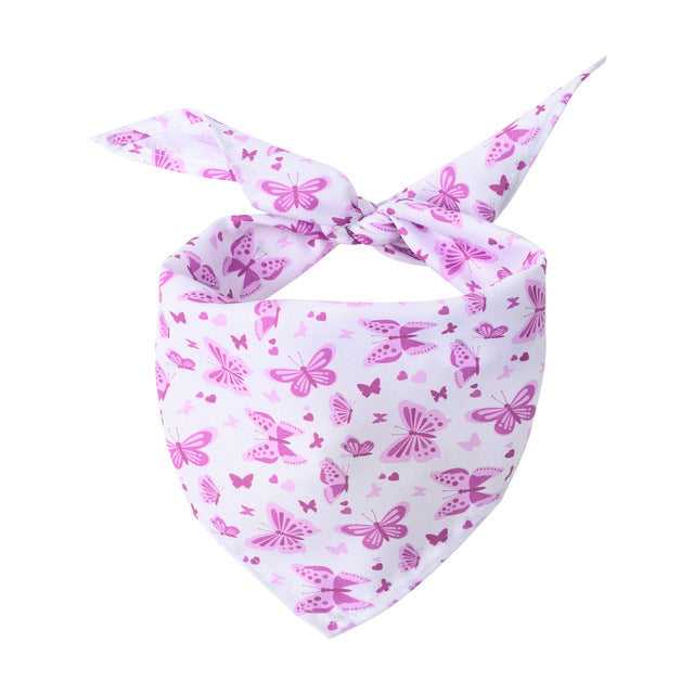 Pink Butterfly Bandana